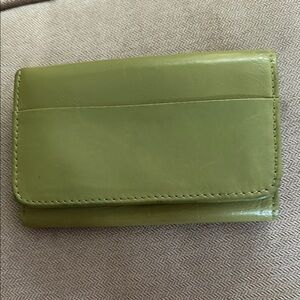 HOBO Jill (Dark Citron) Leather Tri-Fold Wallet
